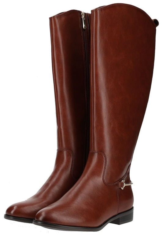 Marco Tozzi Stiefel Lederimitat Cognac