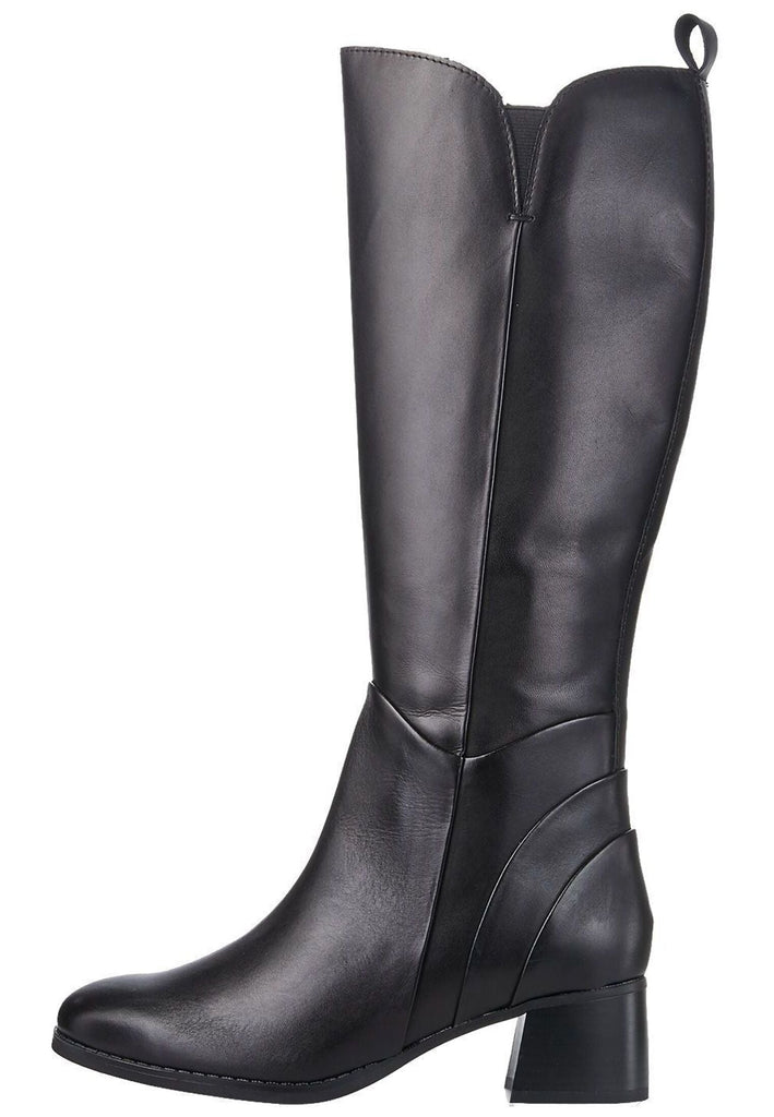 Stiefel Marco Tozzi Stiefel Leder Schwarz Warmfutter