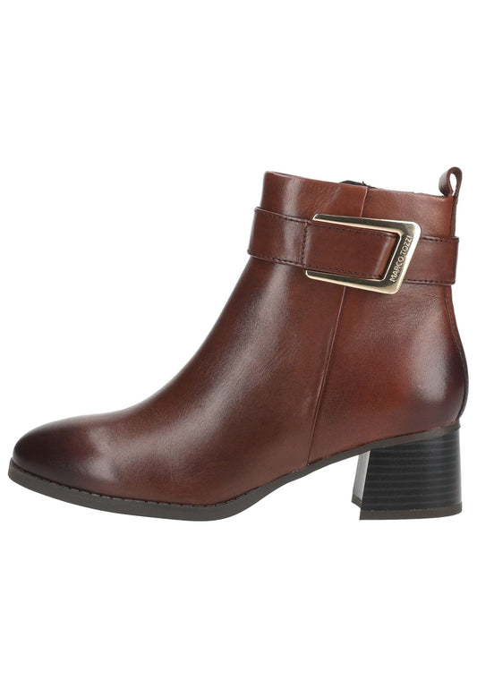 Marco Tozzi Stiefelette Glattleder Chestnut