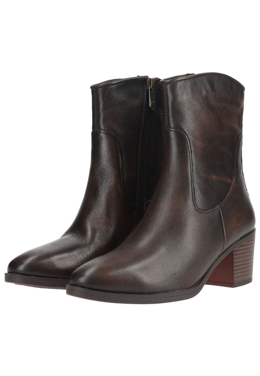 Marco Tozzi Stiefelette Leder Cafe