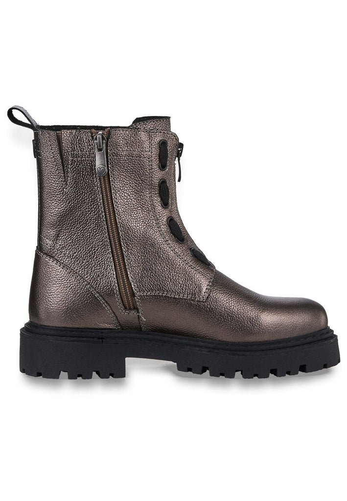 Marco Tozzi Stiefelette Leder Pewter