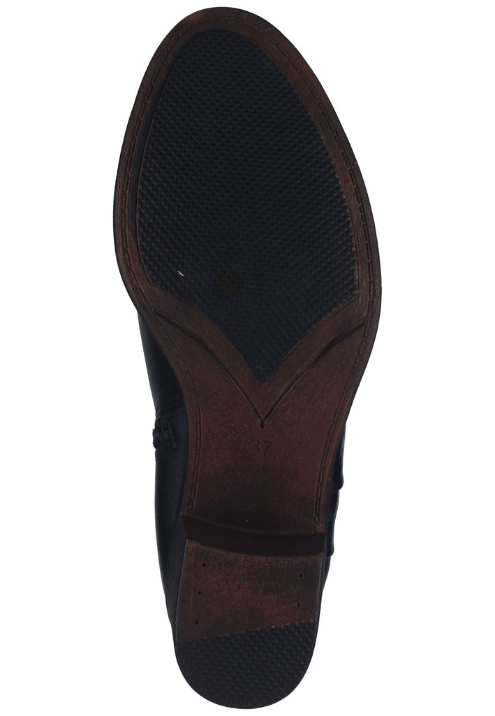 Marco Tozzi Stiefelette Leder/Synthetik Schwarz Kombi