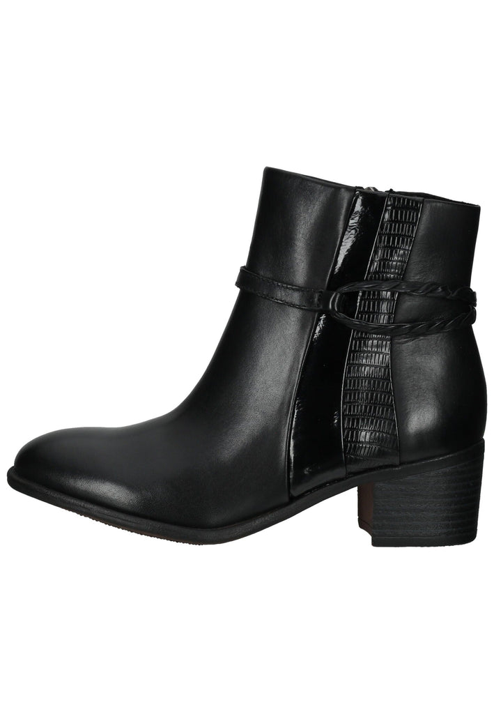 Marco Tozzi Stiefelette Leder/Synthetik Schwarz Kombi