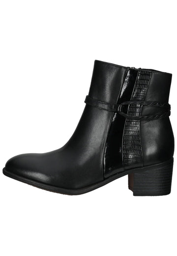Marco Tozzi Stiefelette Leder/Synthetik Schwarz Kombi