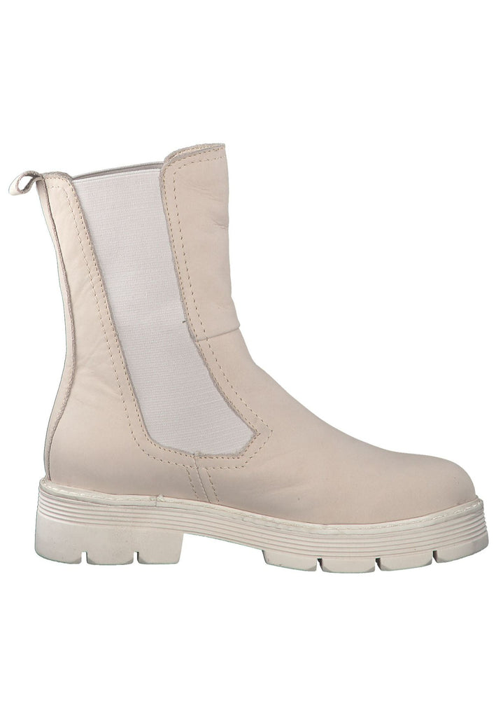 Marco Tozzi Stiefelette Leder/Textil Cream