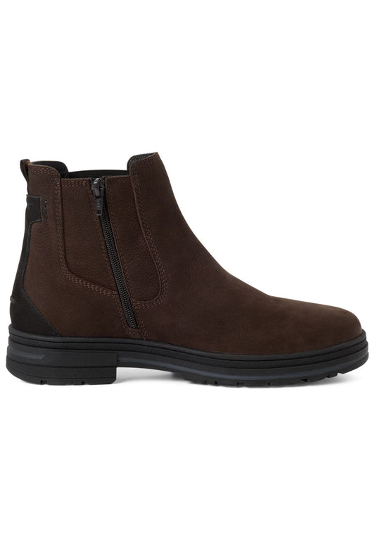 Marco Tozzi Stiefelette Leder/Textil Dunkelbraun