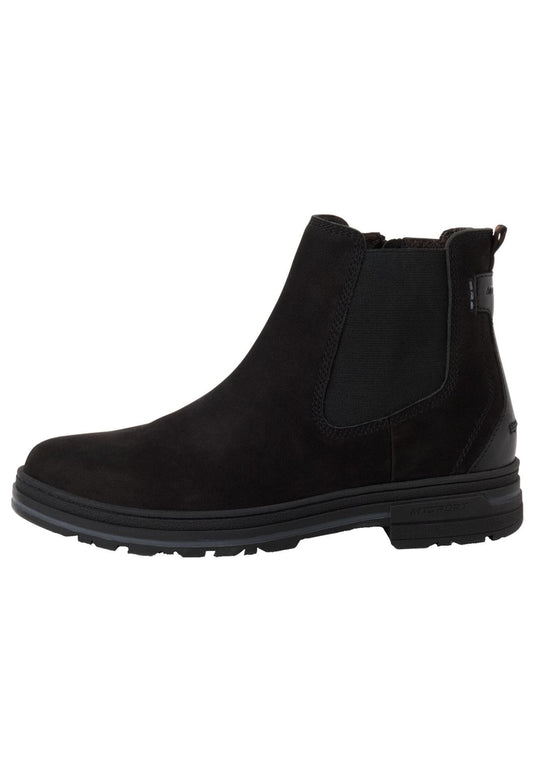Marco Tozzi Stiefelette Leder/Textil Schwarz