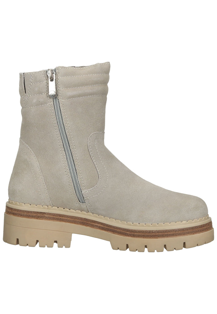 Marco Tozzi Stiefelette Leder Weiß Warmfutter