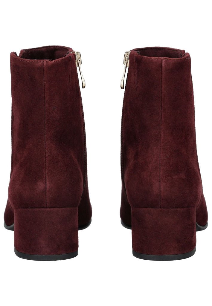 Marco Tozzi Stiefelette Veloursleder Dunkelrot Warmfutter
