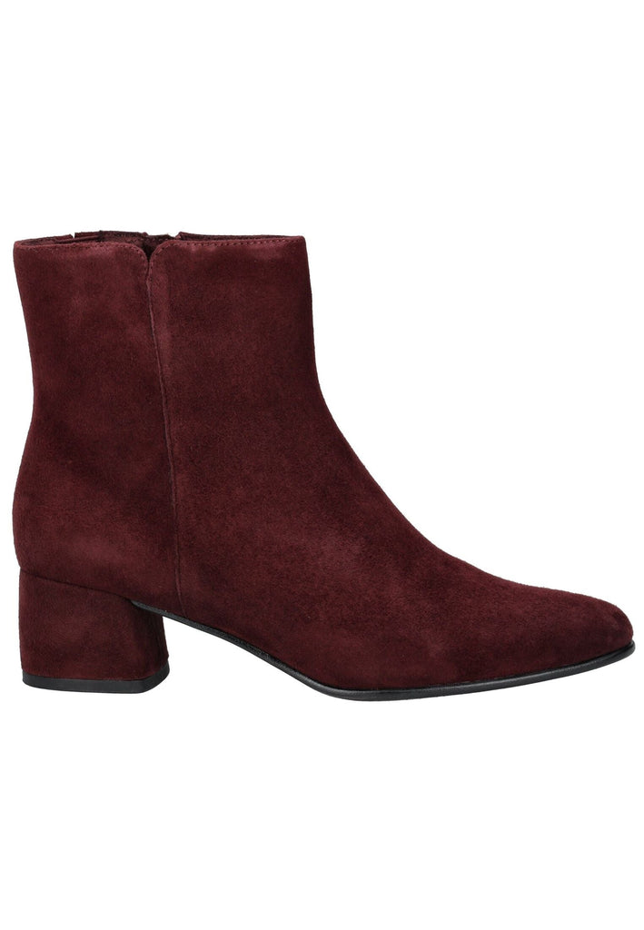 Marco Tozzi Stiefelette Veloursleder Dunkelrot Warmfutter