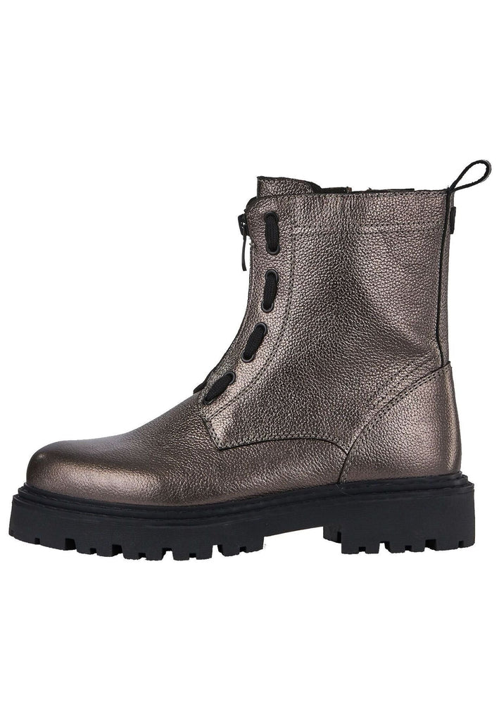 Stiefeletten Marco Tozzi Stiefelette Leder Pewter