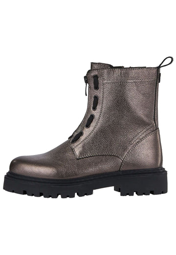 Stiefeletten Marco Tozzi Stiefelette Leder Pewter