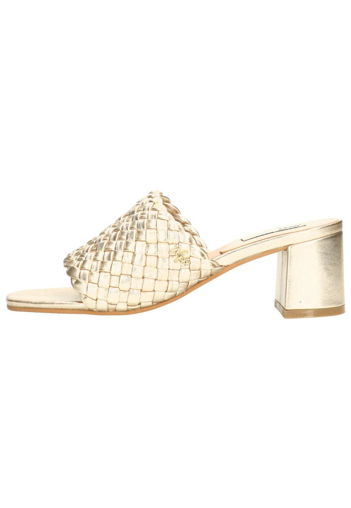 Mexx Pantoletten Leder Gold