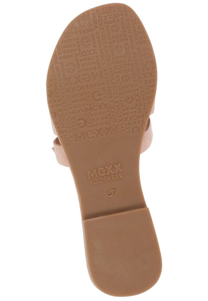 Mexx Pantoletten Veloursleder Hellpink