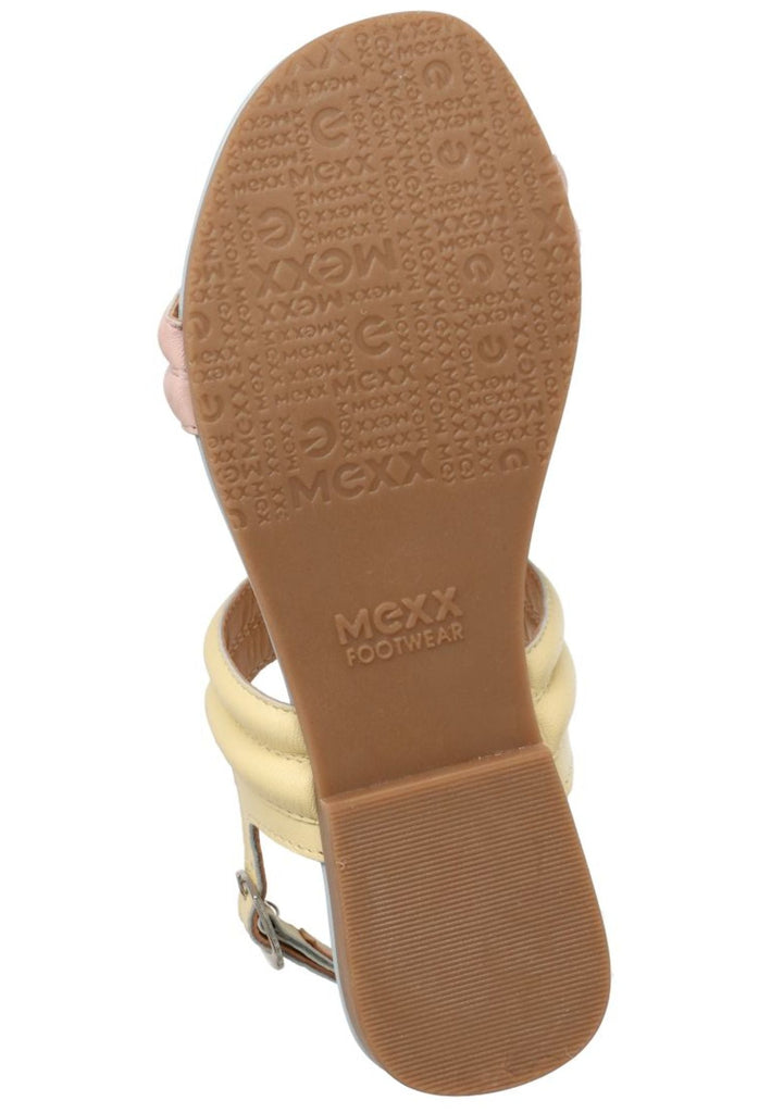 Mexx Sandalen Leder Blau/Gelb