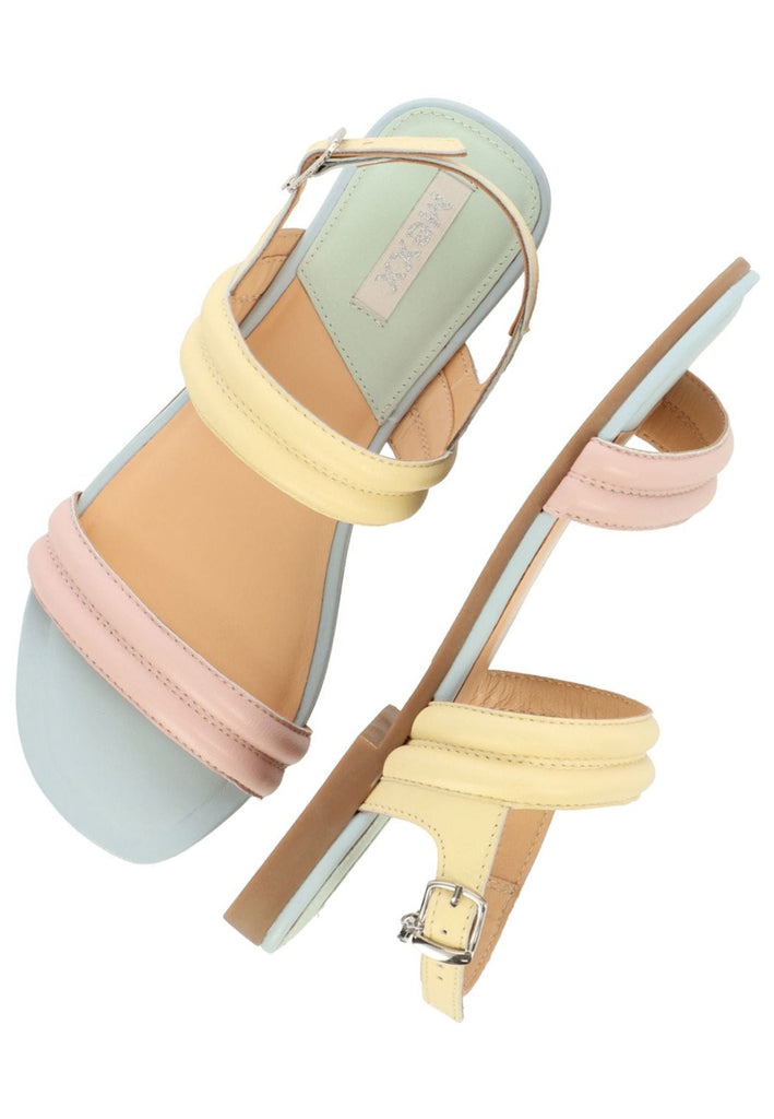 Mexx Sandalen Leder Blau/Gelb