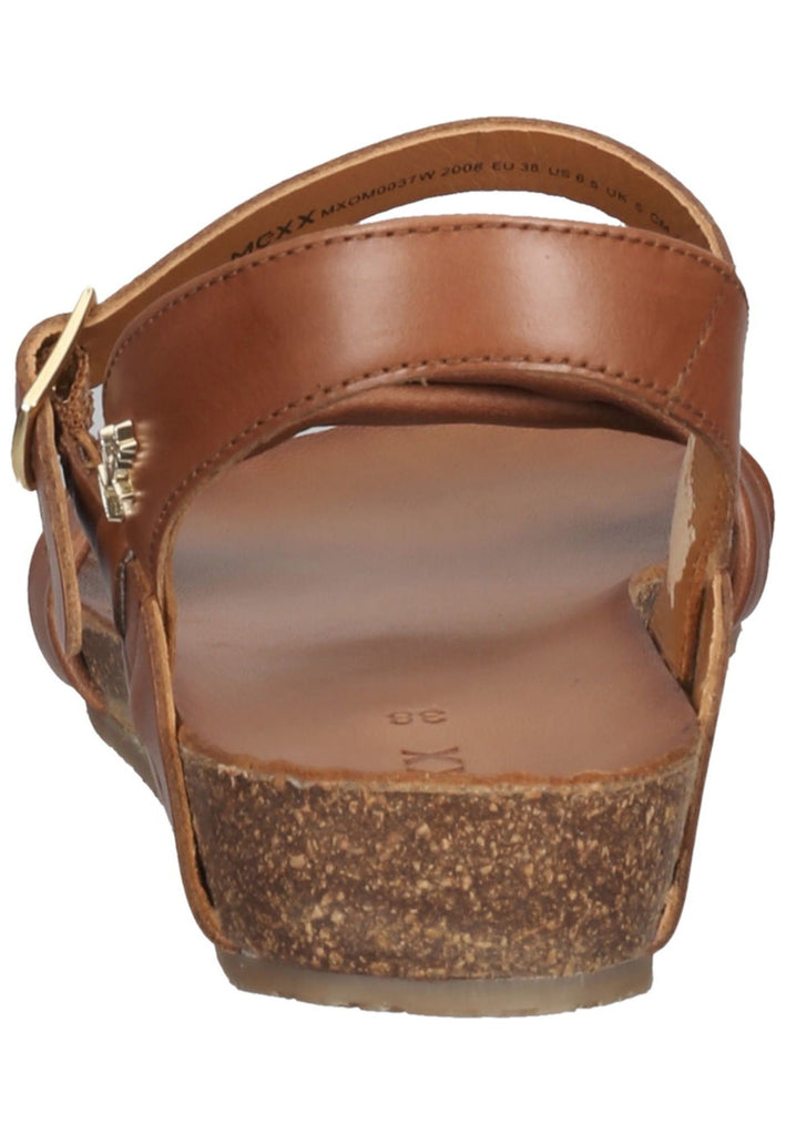 Mexx Sandalen Leder Cognac