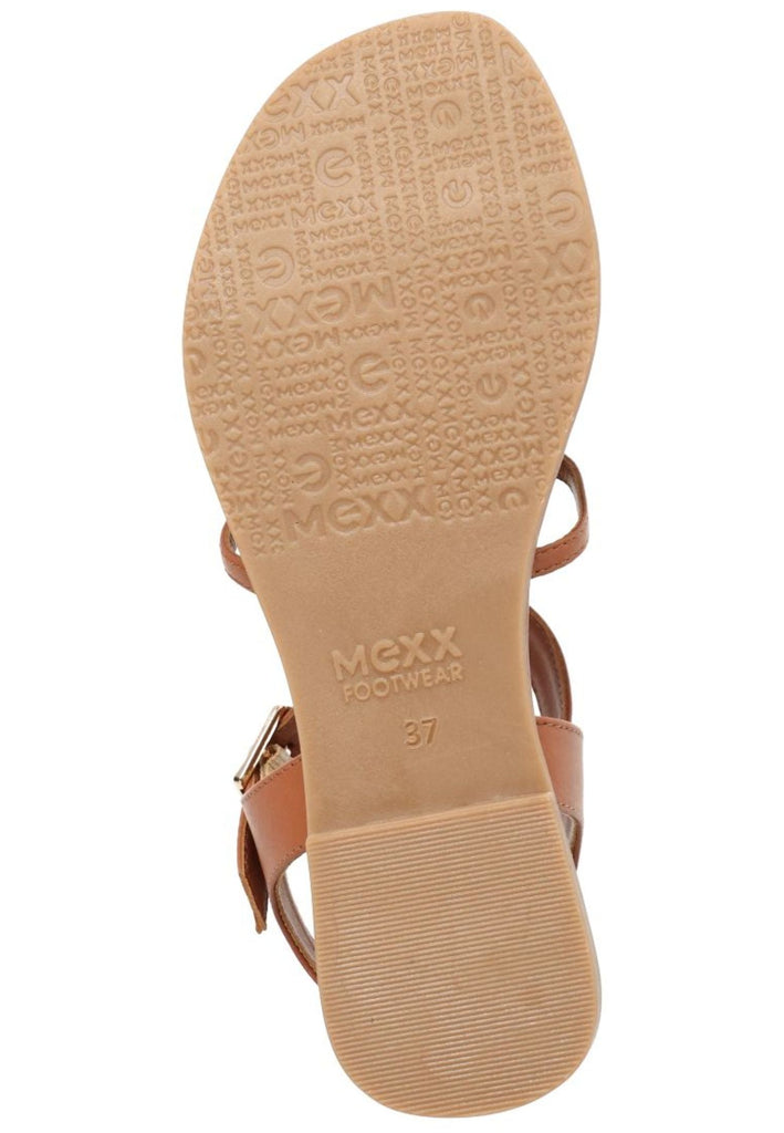 Mexx Sandalen Leder Cognac