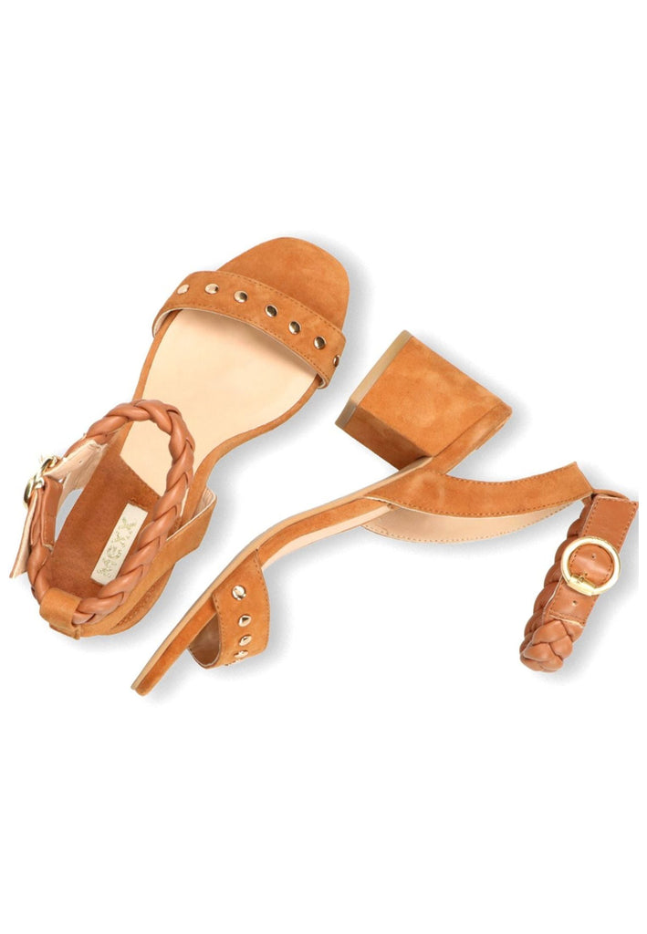 Mexx Sandalen Veloursleder Cognac