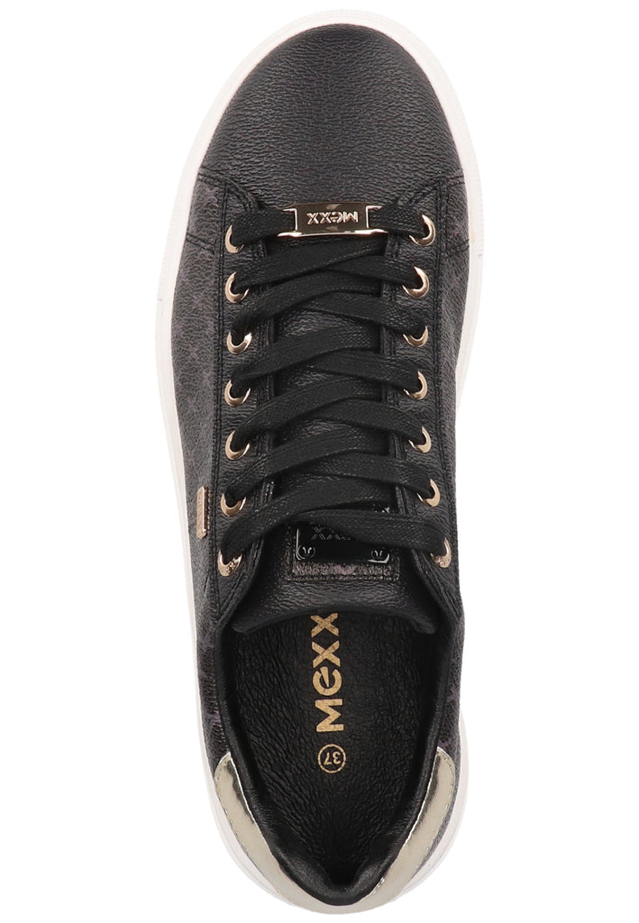 Mexx Sneaker Lederimitat Schwarz