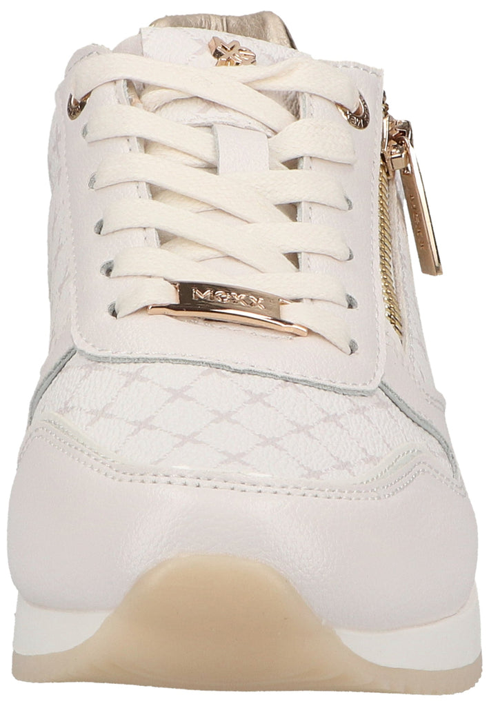 Mexx Sneaker Lederimitat Weiß/Gold