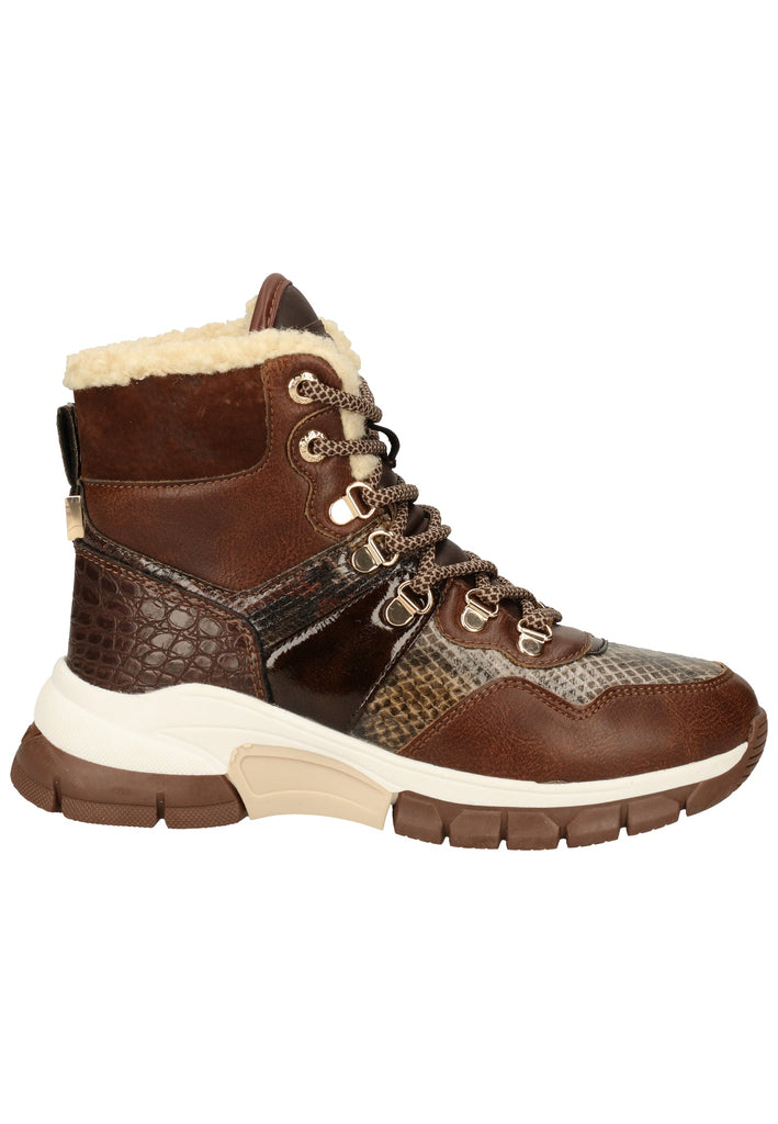 Mexx Stiefelette Leder Mittelbraun Warmfutter