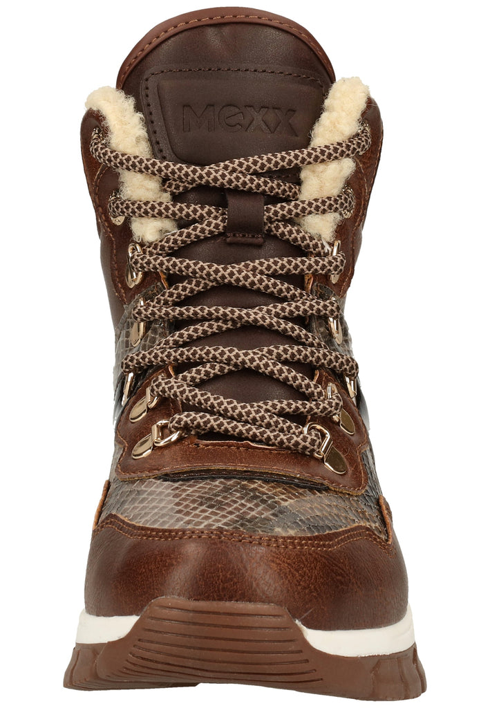 Mexx Stiefelette Leder Mittelbraun Warmfutter