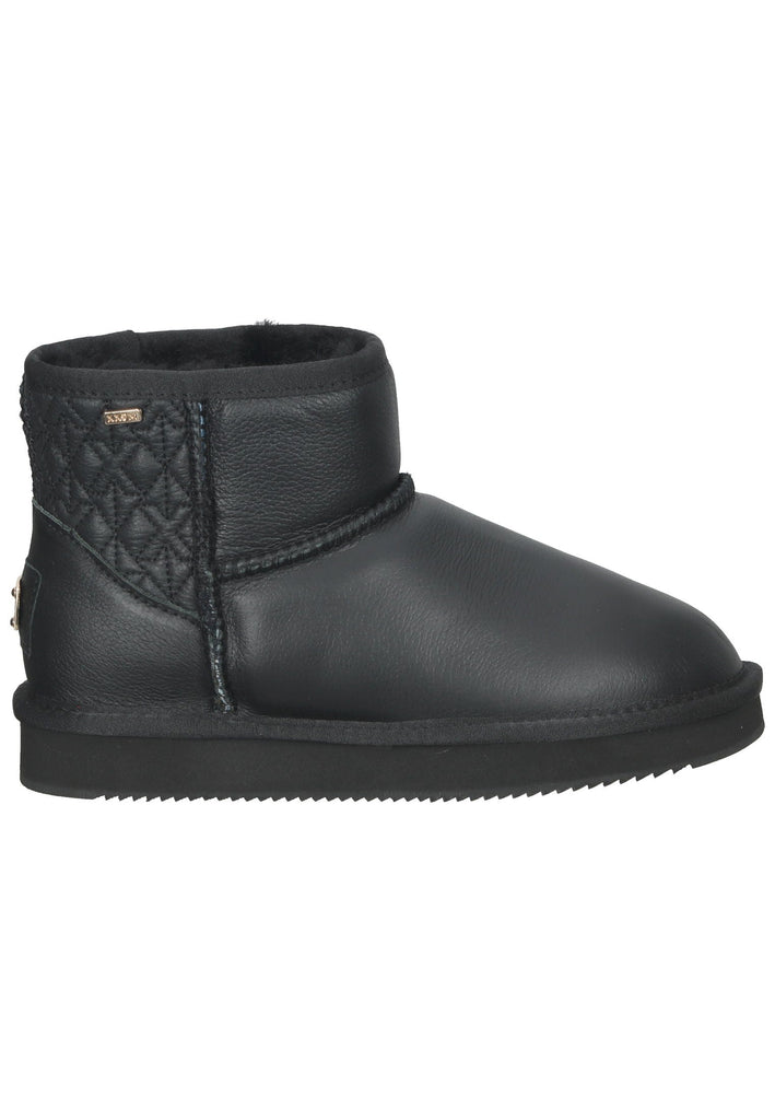 Mexx Stiefelette Leder Schwarz Warmfutter