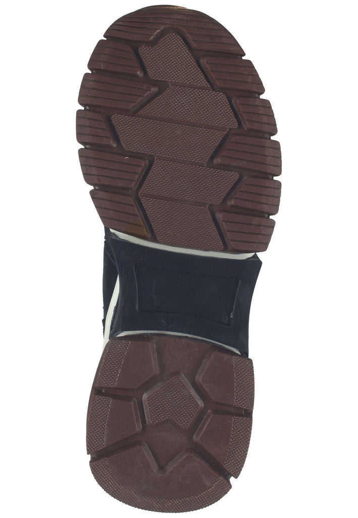 Mexx Stiefelette Lederimitat/Textil Schwarz/Braun