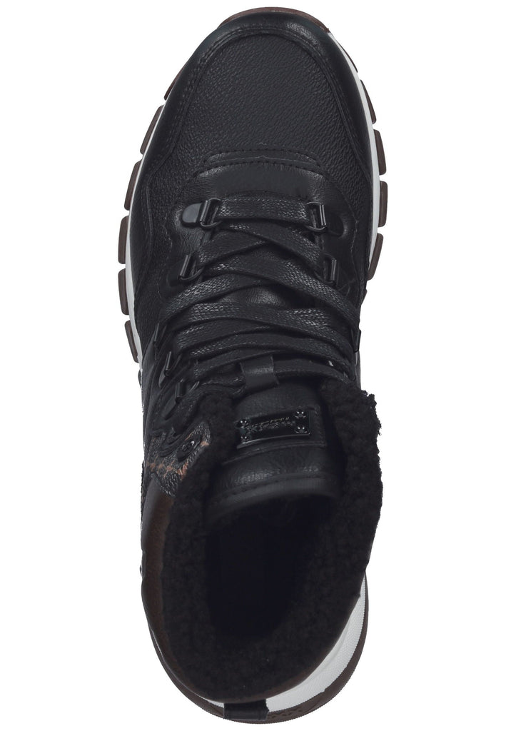 Mexx Stiefelette Lederimitat/Textil Schwarz/Braun