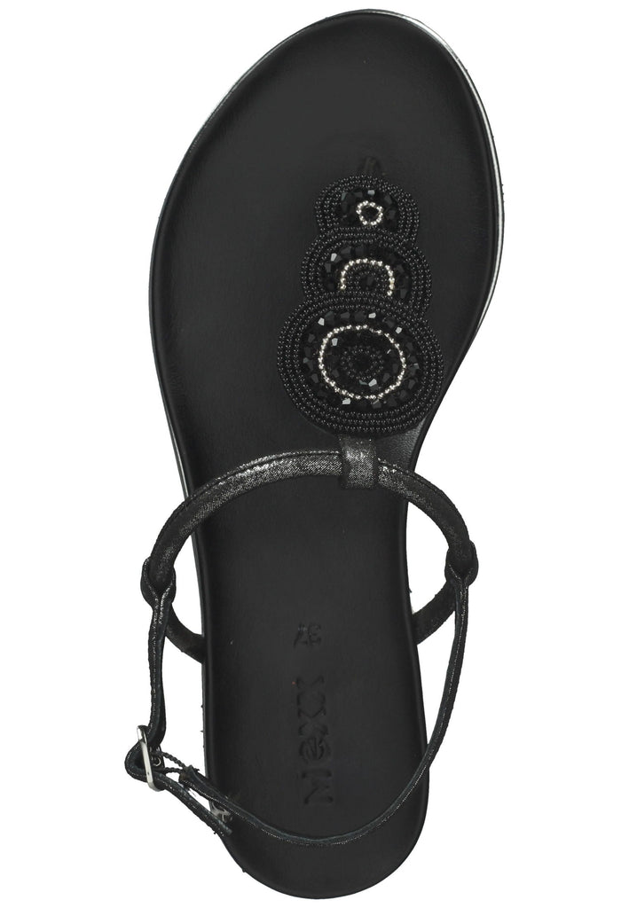 Mexx Zehensteg Lederimitat/Textil Schwarz