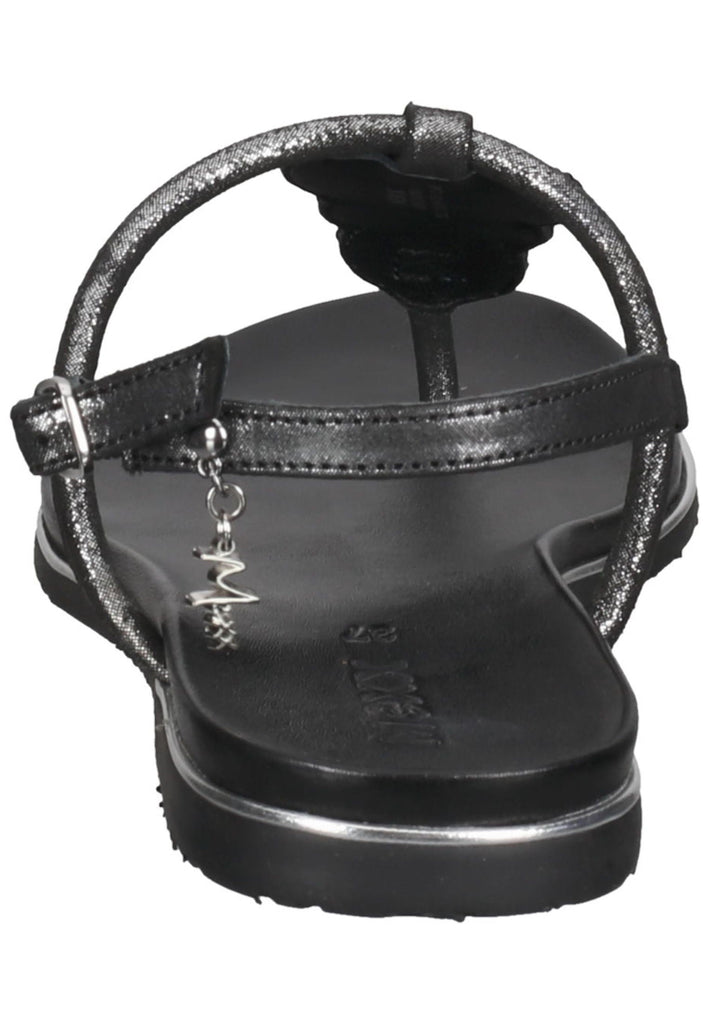 Mexx Zehensteg Lederimitat/Textil Schwarz