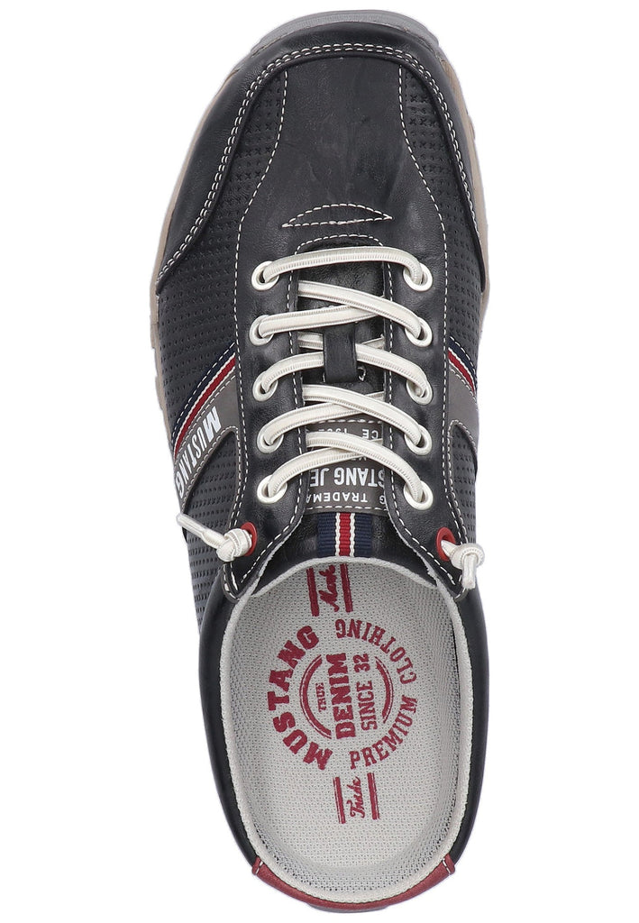 Mustang Clogs Lederimitat Grau