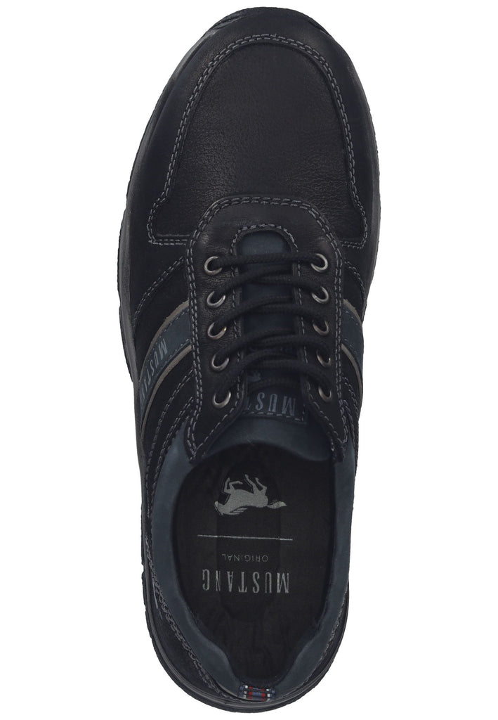 Mustang Halbschuhe Leder Schwarz