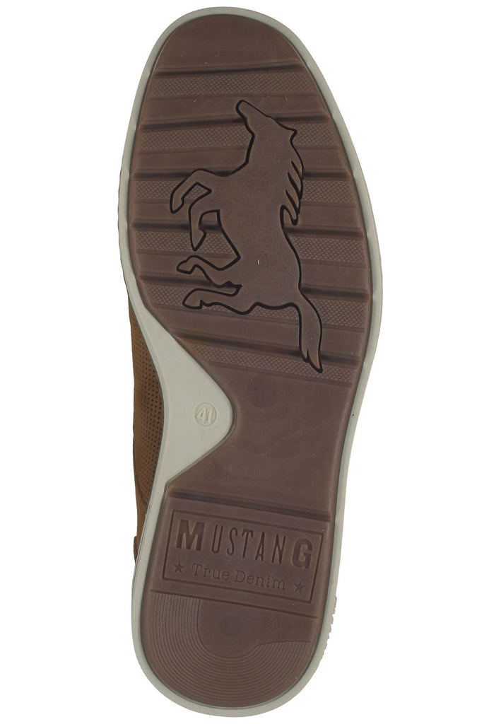 Mustang Halbschuhe Lederimitat Cognac
