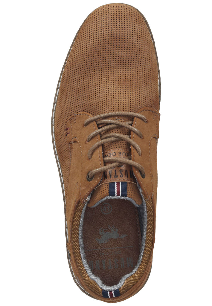 Mustang Halbschuhe Lederimitat Cognac