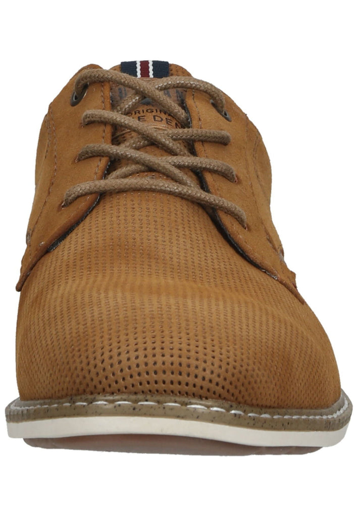 Mustang Halbschuhe Lederimitat Cognac