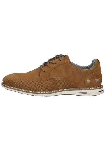 Mustang Halbschuhe Lederimitat Cognac