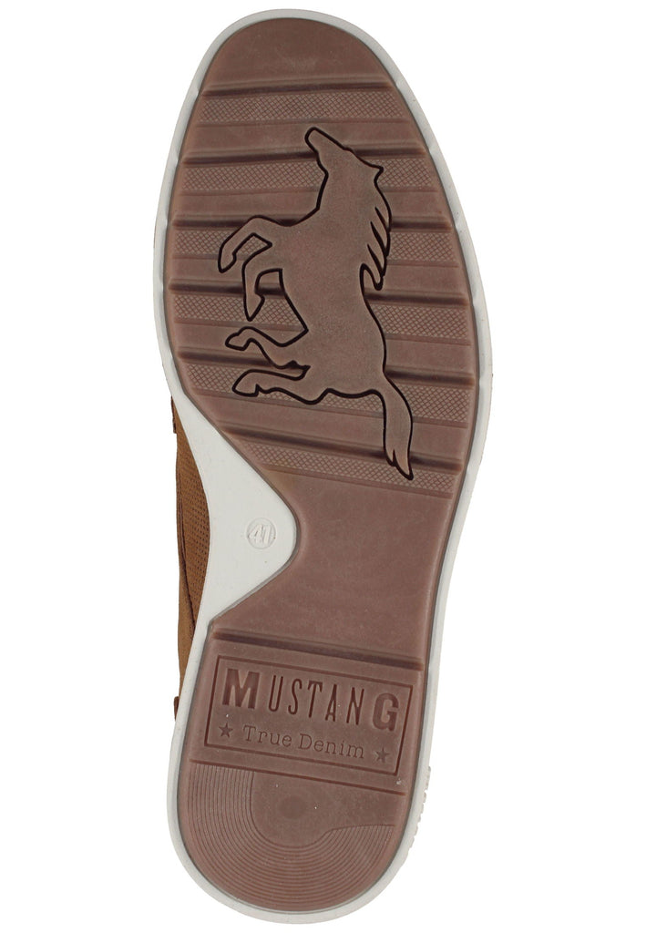 Mustang Halbschuhe Lederimitat Cognac