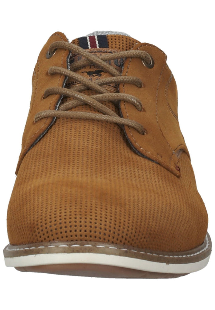 Mustang Halbschuhe Lederimitat Cognac