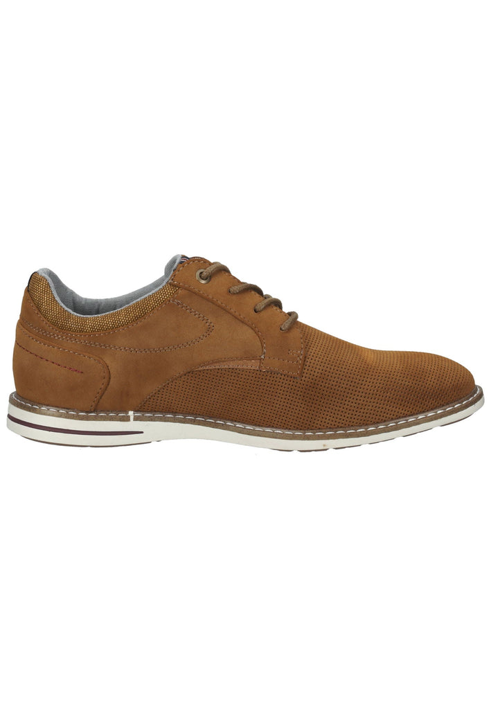 Mustang Halbschuhe Lederimitat Cognac