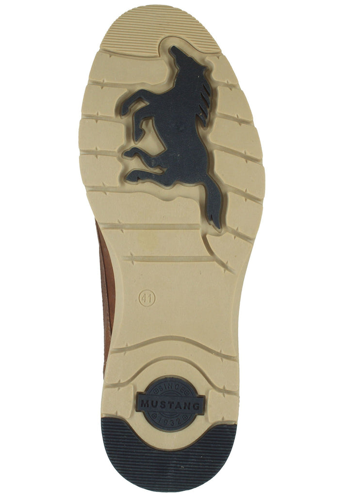 Mustang Halbschuhe Lederimitat Cognac