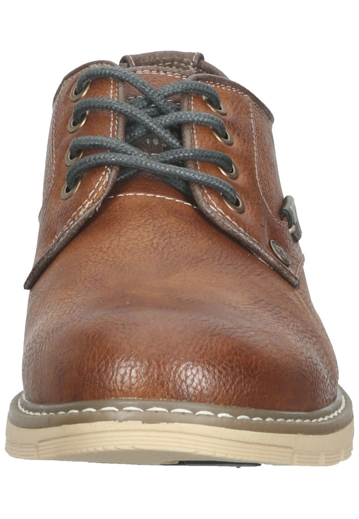 Mustang Halbschuhe Lederimitat Cognac