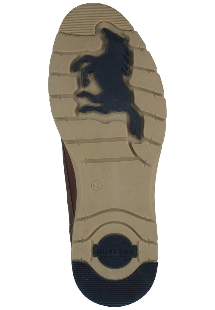 Mustang Halbschuhe Lederimitat Kastanie