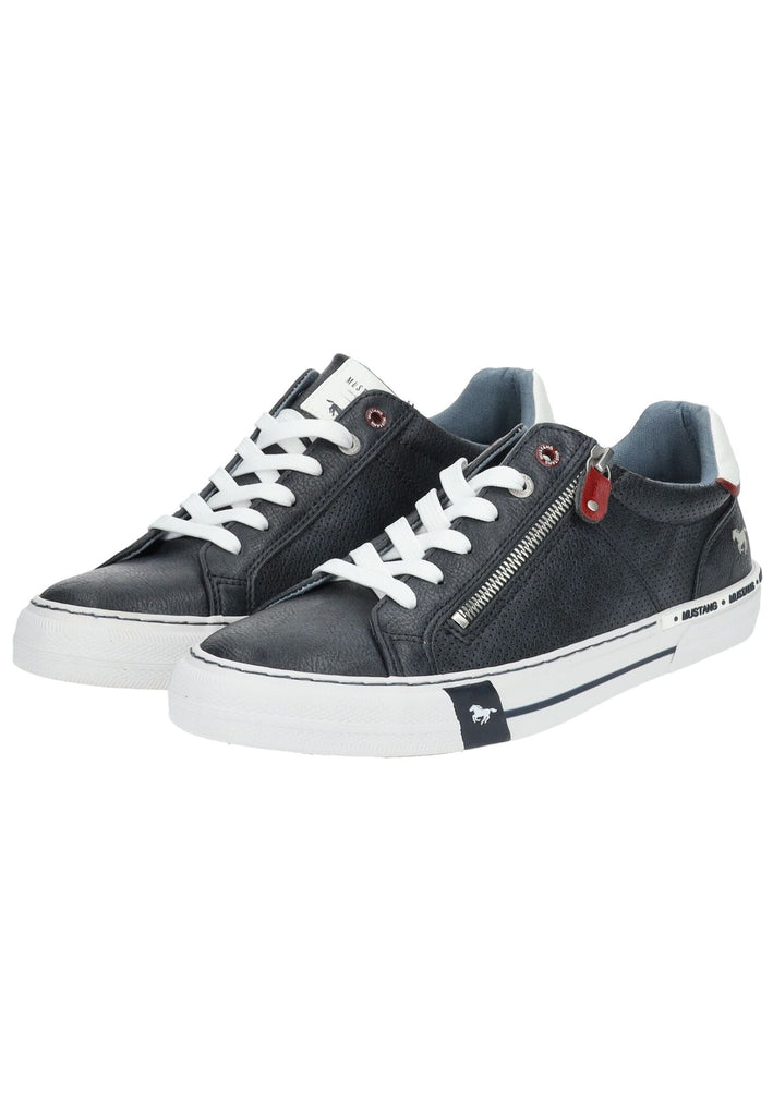 Mustang Halbschuhe Lederimitat Navy