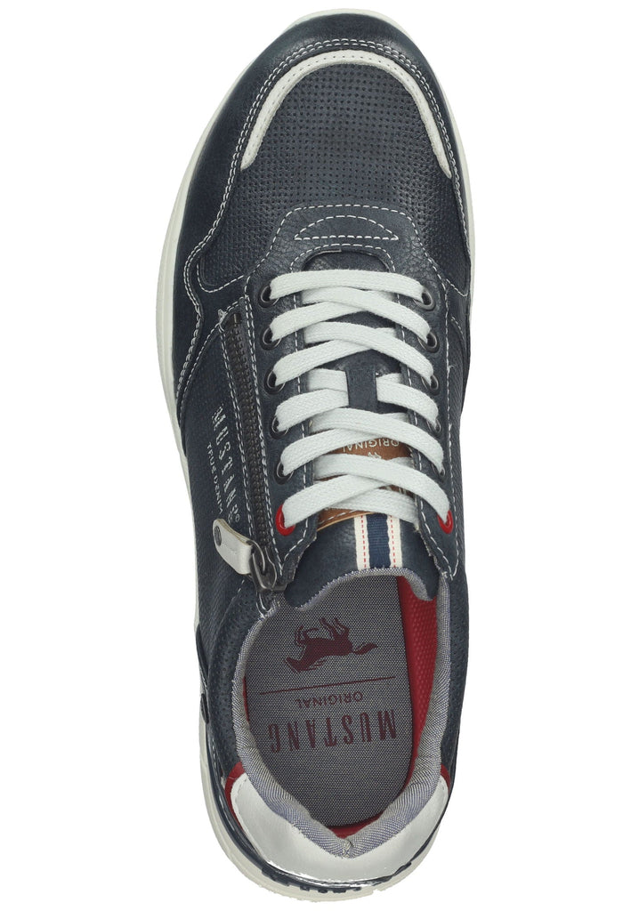 Mustang Halbschuhe Lederimitat Navy