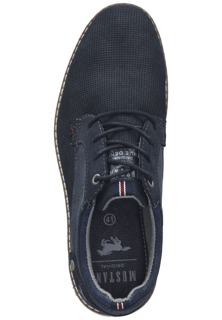 Mustang Halbschuhe Lederimitat Navy
