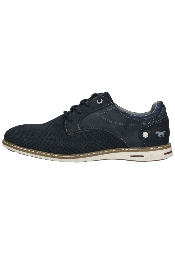 Mustang Halbschuhe Lederimitat Navy