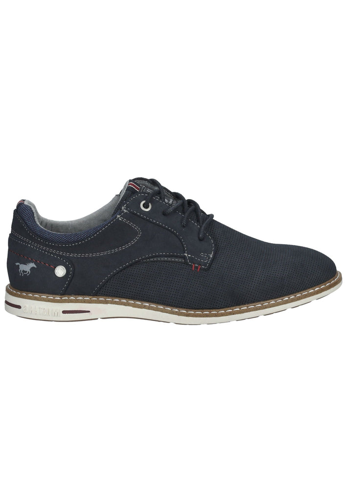 Mustang Halbschuhe Lederimitat Navy