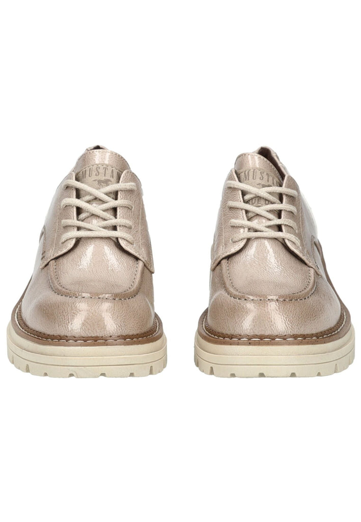 Mustang Halbschuhe Lederimitat Taupe
